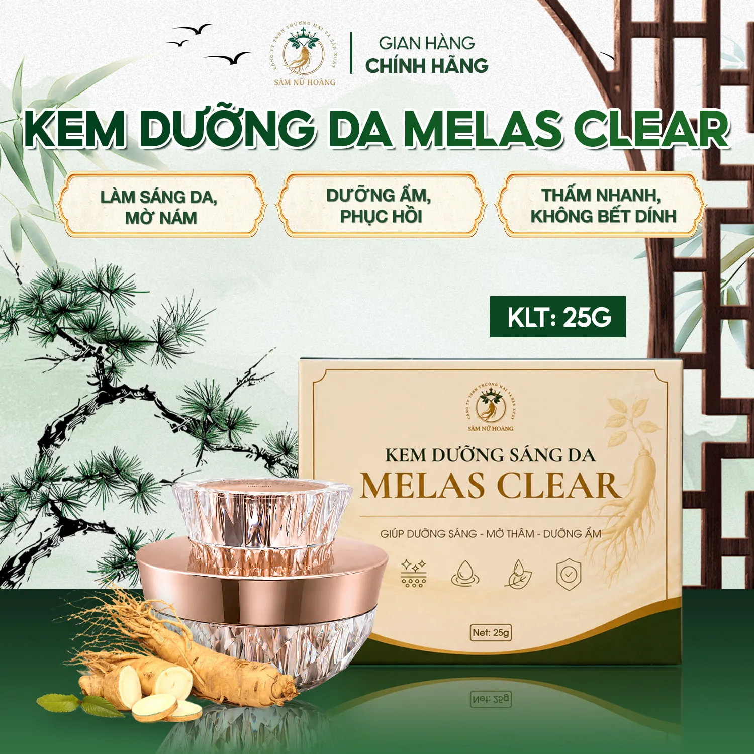 Kem Dưỡng Melas Clear